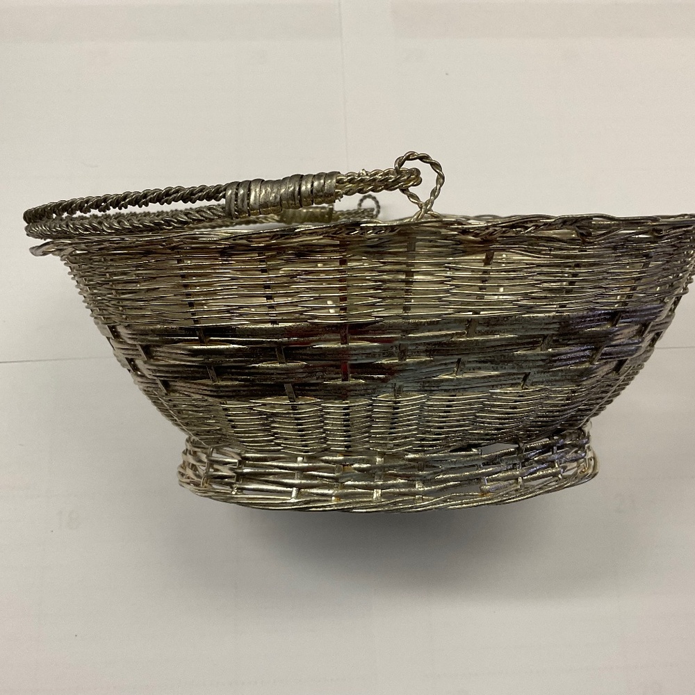 Vintage Silver Plate Basket